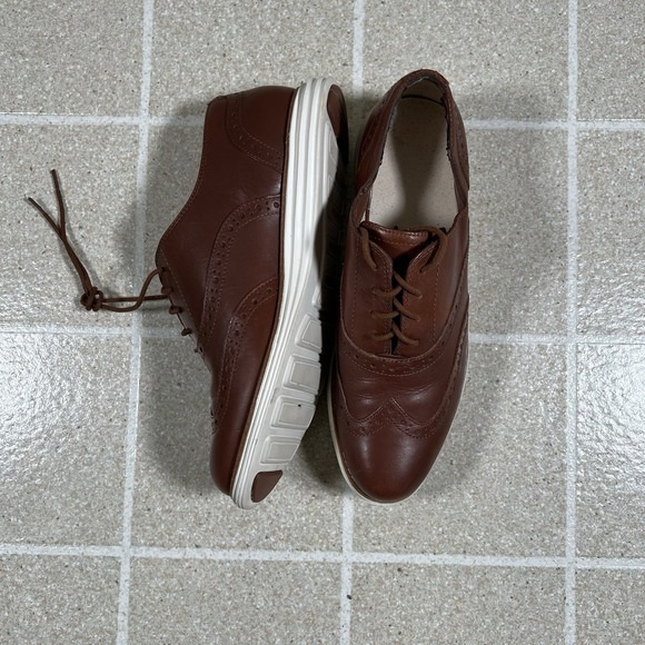 Cole Haan Grand OS Womens Sz 8.5 Two Tone Leather Top W06784 Casual Dress Shoes - Picture 3 of 7